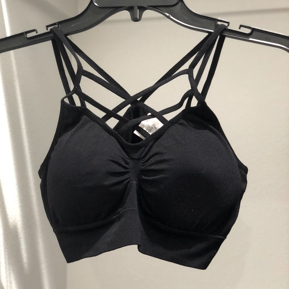 Black Strappy Bra